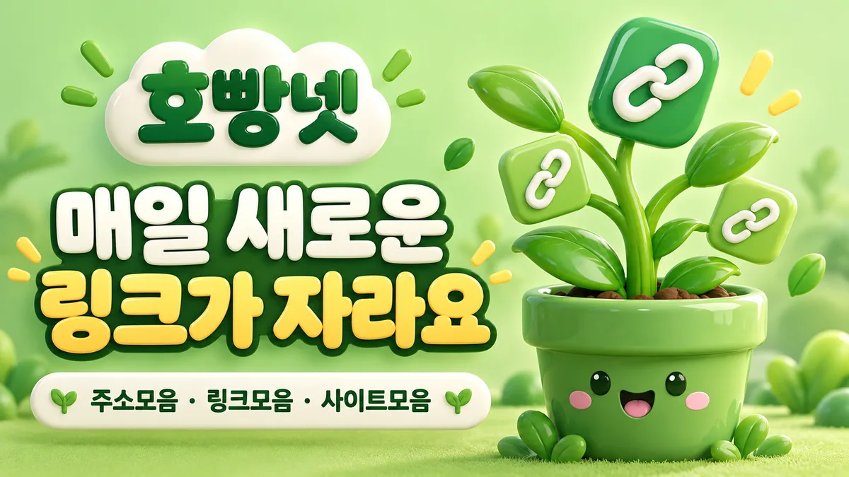 호빵넷 링크가 자라는 화분